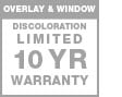 10 year window and overlay warranty