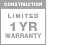 1 year construction warranty